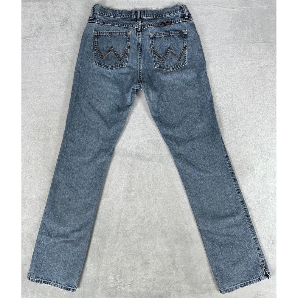 Wrangler Cash Cowgirl Cut Jeans Women's 9/10 x 36 100% Cotton - Picture 13 of 16